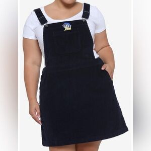 Blue Coraline Doll Corduroy Overall Dress Plus Size